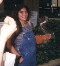 The Raptor Center sends some live birds.